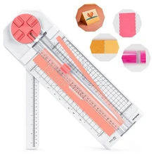 Paper Cutter Trimmer Pinking Perforator Vinyl Cardstock Scrapbooking Tool Pin...