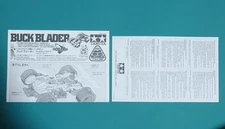 Tamiya Mini 4WD Back Blader Instruction Manual Used Compatible with Other Parts