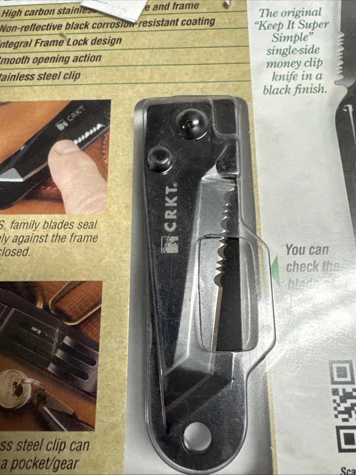 CRKT Columbia River Ed Halligan H.U.G. Lâmina de pasta de faca de bolso HUG Design - Imagem 3 de 4