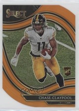2020 Panini Select Field Level Orange Prizm Die-Cut Chase Claypool #370 0b3
