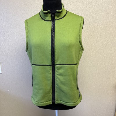 Melanzana Women s M Wind Pro Fleece Lined Zip Vest Ski Shell Layer Mountain Girl