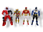 Vintage Power Rangers Action Figures Lot of 4 Collectible Toys Bandai
