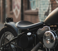 🇮🇹 SELLA UNIVERSALE NERA HARLEY SPORTSTER CUSTOM 883 BOBBER CAFÈRACER SPECIAL