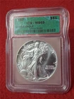 1987 American S$1 Silver Eagle ICG - MS69                               #MF-1893