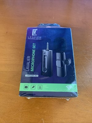 Lespier Technologies Lavalier Microphone Set Wireless 3.5 MM Audio Jack