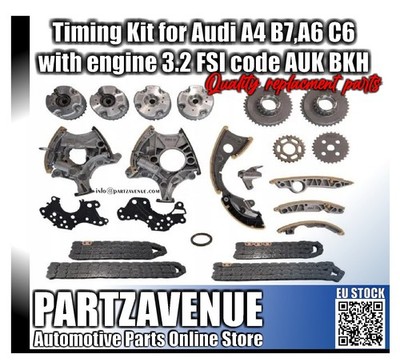TIMING KIT FOR AUDI A4 B7 , A6 C6 , 3,2FSI ENGINE AUK BKH