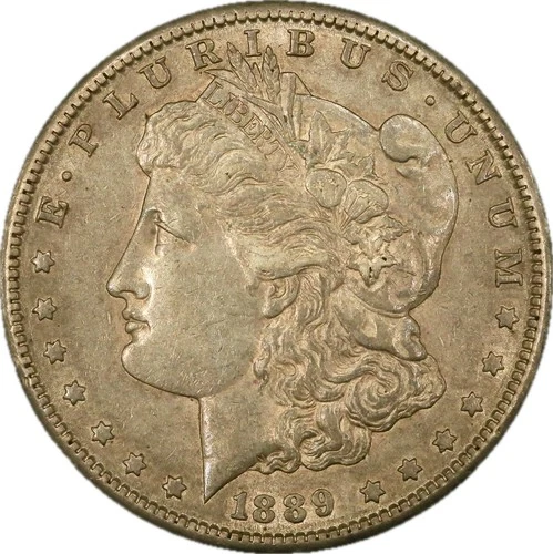 1889-S Morgan Dollar ALMOST UNCIRCULATED Silver Dollar XF+/ AU D27