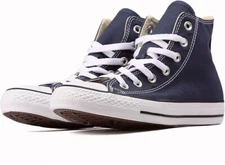 Converse Unisex Hi-Top Trainers, Blue, 10 US Women