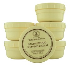 Taylor of Old Bond Street Sandalwood Shaving Cream Bowl 6 ct 150gm/5.3Oz- 6 Pack