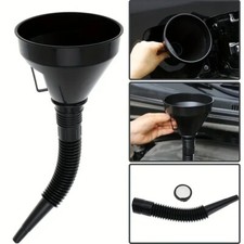 3Pcs Flexible Fuel Oil Funnel Spill Proof Wide Mouth Refilling Tool for Car Moto
