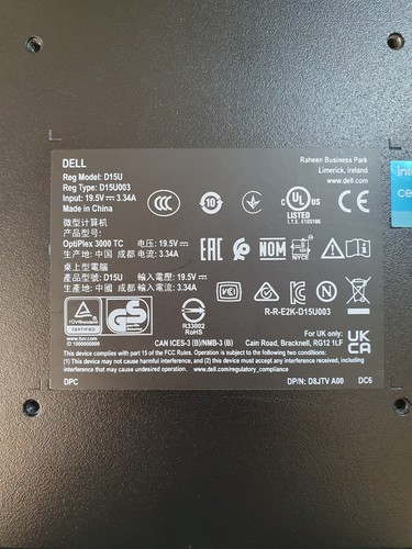 Dell OptiPlex 3000 Celeron N5105 @ 2.8GHz 4GB DDR4 32GB MMC Grade B EG2304 - Picture 5 of 5