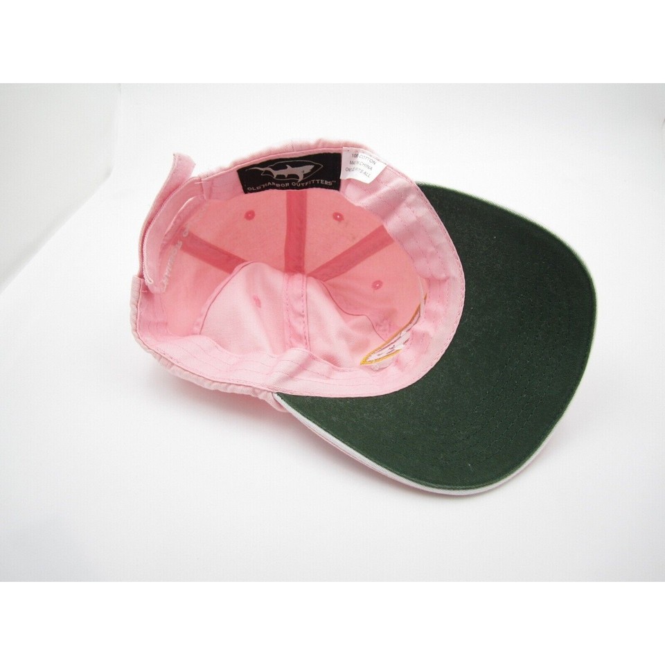 Women Old Harbor Outfitters Cotton Pink Embroidered Shark Baseball Hat