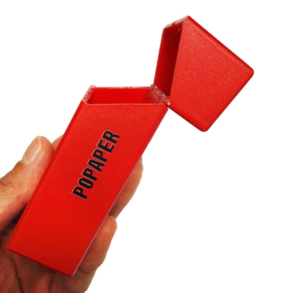red cigarette case POPAPER Classic Red Cigarette Case Protective Box Holder Normal Size