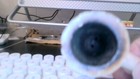 Cream colored mottled ceramic tobacco pipe — photo 10