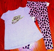 NIKE SPORT AUTHENTIC TODDLERS GIRLS BRAND NEW ORIGINAL 2Pc SET Size 6X, NWT