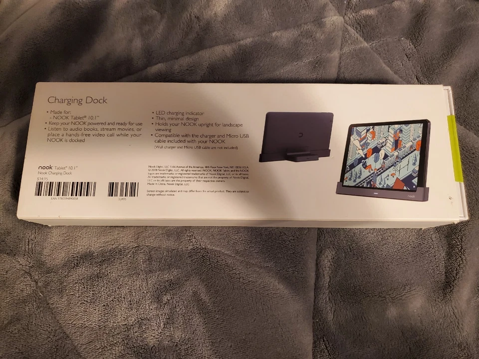 Nook Tablet 10.1 Charging Dock Barnes & Noble Hands Free Upright Stand Brand New - Image 2 of 2