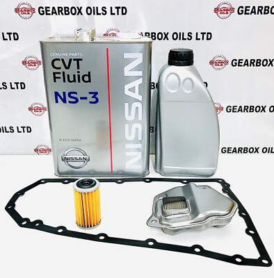 FOR NISSAN XTRAIL CVT JF011E AUTO GEARBOX FILTER GASKET 5L OIL NS3