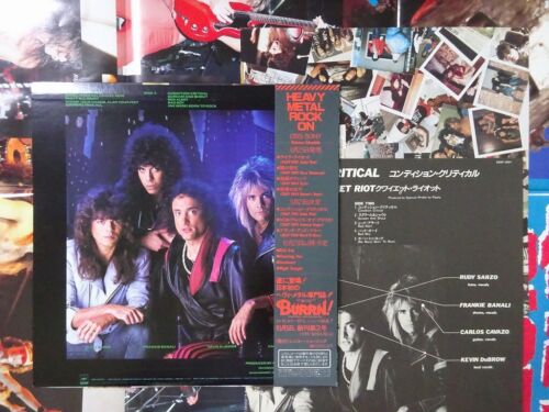 Quiet Riot Condition Critical CBS/Sony 28AP 2901 Japan VINYL LP OBI - Picture 2 of 3