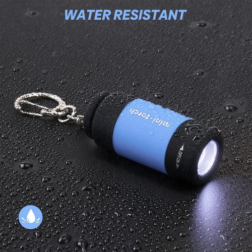 Mini Flashlight White Light Rotary Switch LED Keychain Portable Rechargeable COB - Afbeelding 4 van 15
