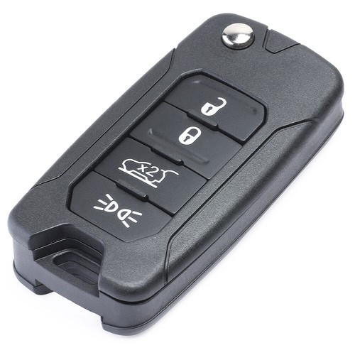 Replacement Flip Remote Key Shell Case Fob 4 Button for Jeep Renegade 2015 -2018 - Imagen 3 de 7