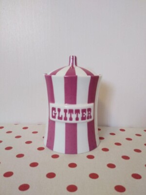 Jonathan Adler Canister ''GLITTER'' Light Purple x White