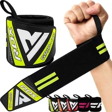 Weight Lifting Straps by RDX, Elasticated, Wrist Wraps, Gym, Wrist Support