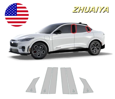 For Ford Mustang Mach-E 2021-2025 B Pillar Paint Protection Film PreCut PPF - Image 1 of 4
