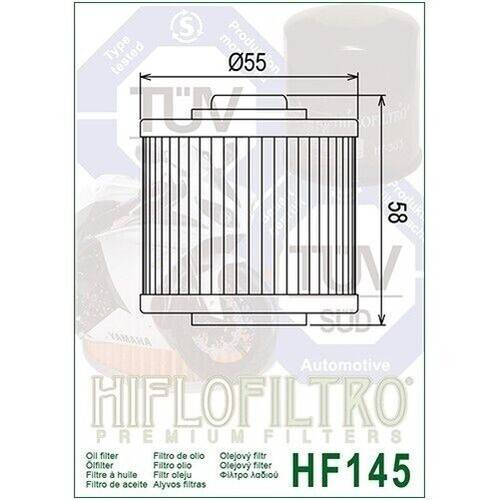 Hiflofiltro Qualité Fabricant Huile Filtre (X 10) Pour Sachs 125 Vélo (1998 2001 - Picture 3 of 7