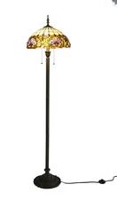 Tiffany Floor Lamp Tiffany Light Fixture Library Light Stand Light Tiffany Shade