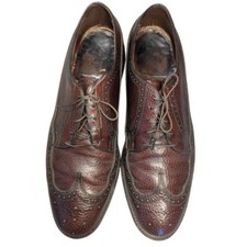 Vintage Florsheim Imperial Men's Oxford Wingtip Brown Leather Shoes Size 11 D