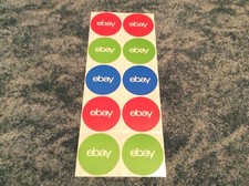 10 Stickers Classic Round eBay Stickers 3" x 3" , Office Supplies, New, Unused !