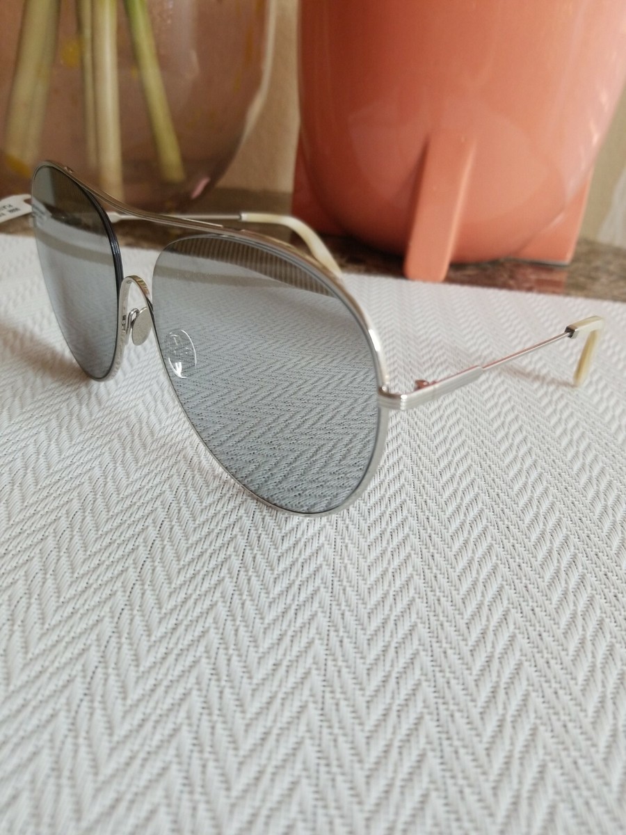 Victoria Beckham Gray Sunglasses Victoria Beckham Grey Gradient Pilot Ladies Sunglasses  main image 4