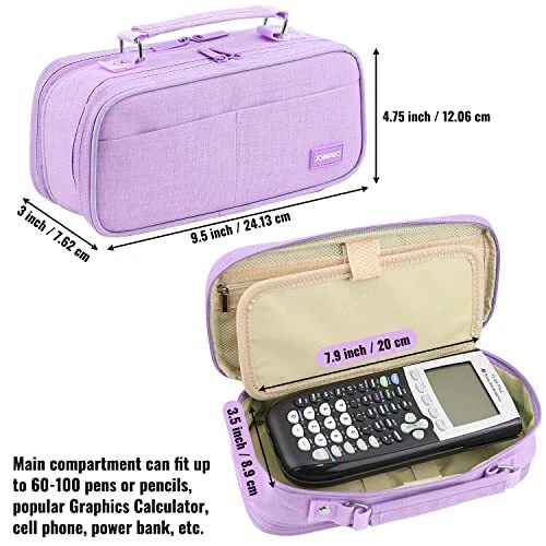 Deluxe PU Leather Pencil Case For Colored Pencils - 160 Slot Pencil Holder  (Purple)