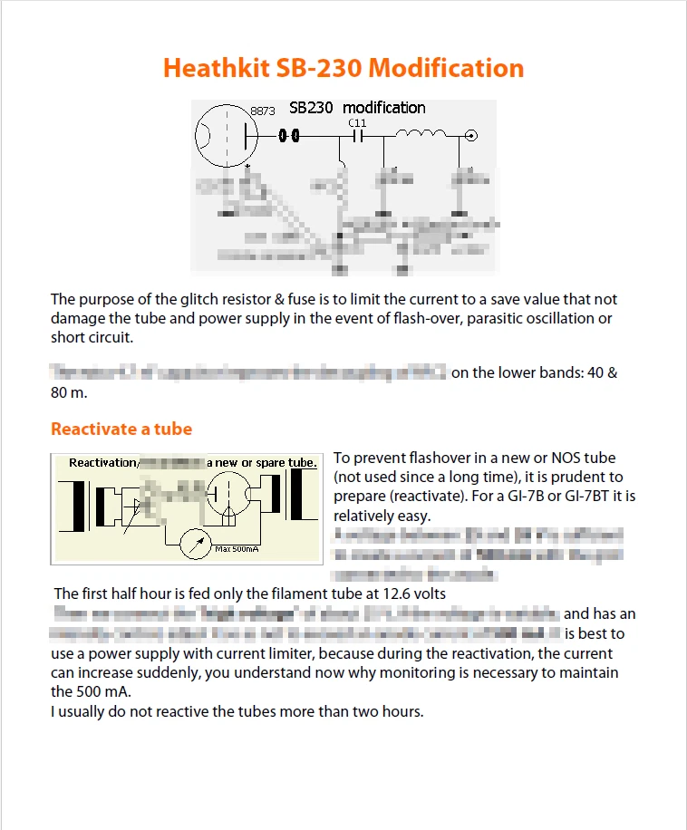 HEATHKIT SB-230 Linear Amplifier Upgrades - Image 3 of 4