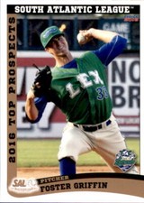 2016 South Atlantic League Top Prospects #24 Foster Griffin Orlando Florida Card