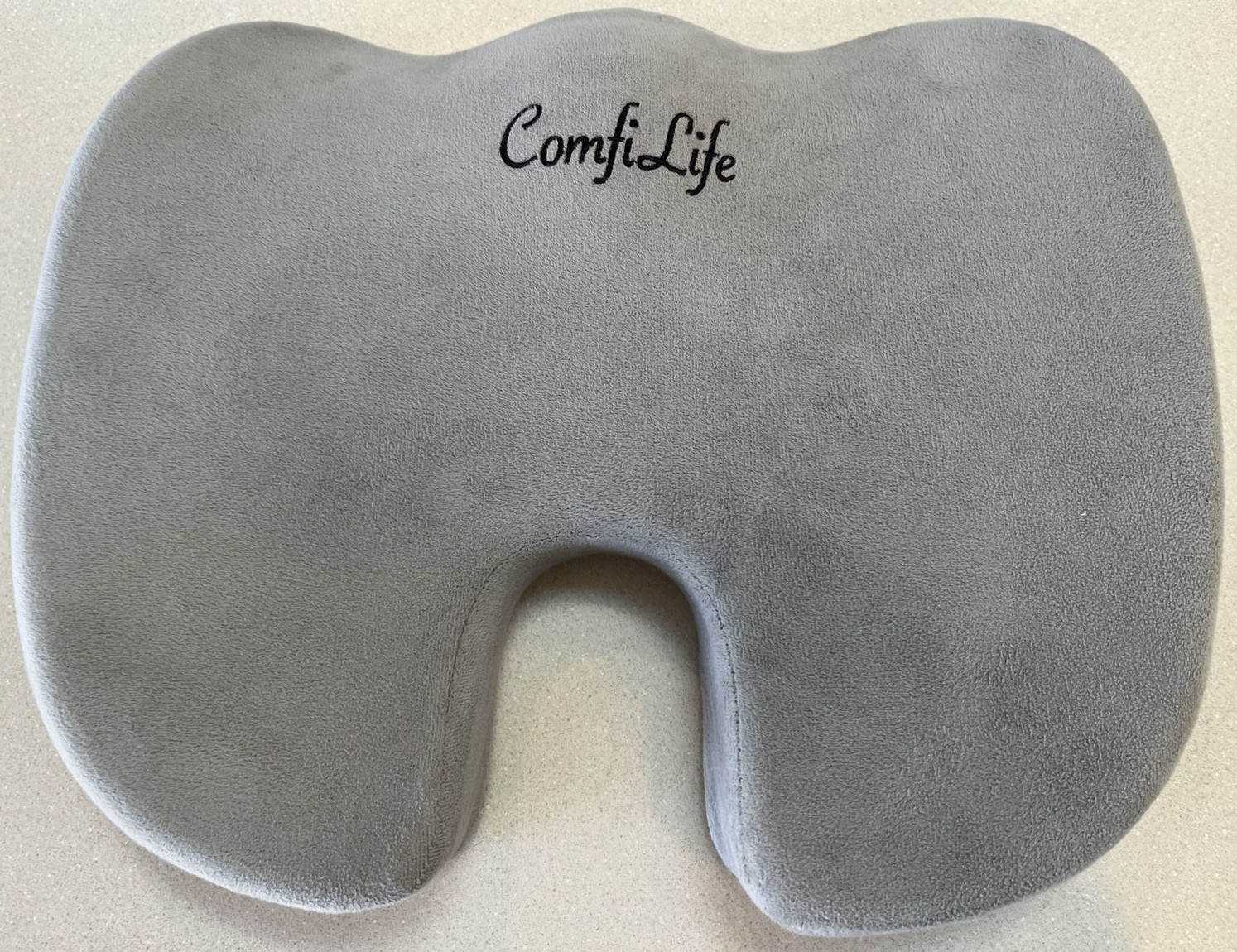 ComfiLife Comfi Life Orthopedic Memory Foam Cushion Seat Coccyx Gray