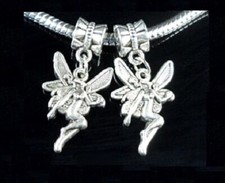 30pcs Tibetan Silver Angel Dangle Charms Fit European Bracelet ZY44