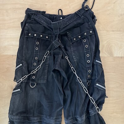 Vintage Tripp NYC Rave Pants Large Black 90s Punk Rock
