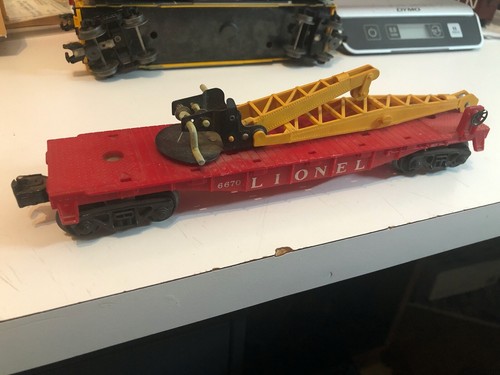 Lionel 027, Boom crane flat car eBay