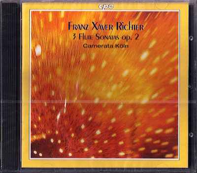 Franz Xaver RICHTER 3 Flute Trio Sonatas CAMERATA KÖLN CPO CD Karl Kaiser