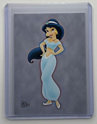 Jasmine Limited Edition Artist Signed  Disney Icon  Aladdin Trading Card 6/10