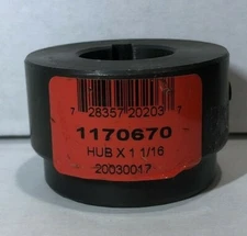 Weasler Hub X Series Round 1-1/16" Bore w/Keyway & Set Screws #20030017 PAIR (2)