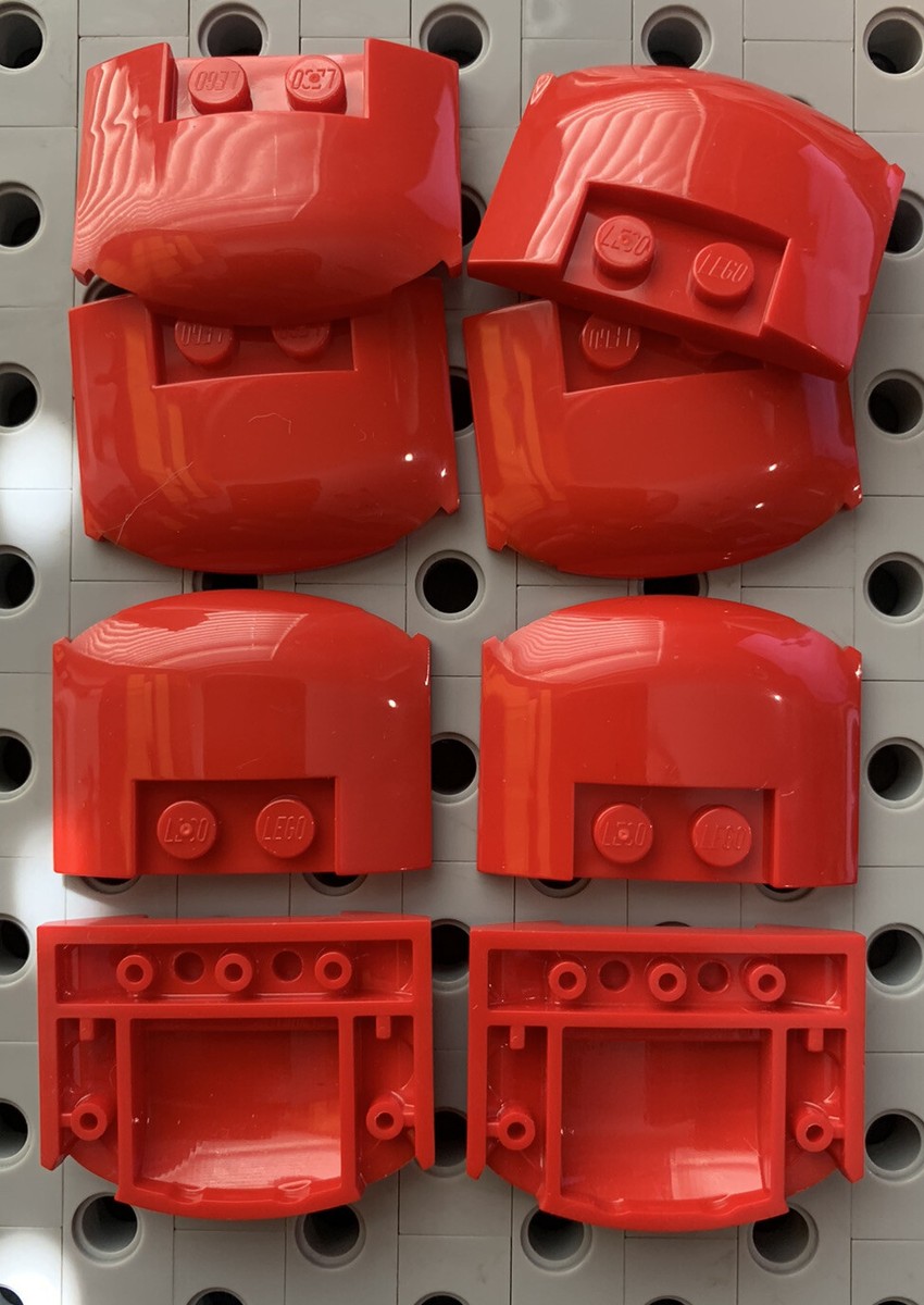Lego Red Car Hood Wedge 3x4 Triple Curved Car Part 93604 New Lot