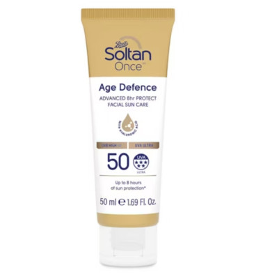 Soltan Once Age Defence Advanced 8hr SPF 50 Protect Gesichts-Sonnenpflegecreme - 50ml