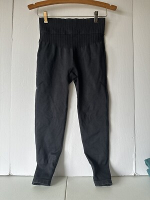 JoyLab Leggings XS High Waisted Rib Knit Seamless Black