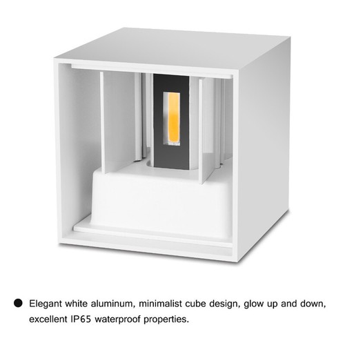 Modern 7W LED Wall Light Up Down Cube Indoor Outdoor Sconce Lamp Light Fixture - Picture 4 of 12