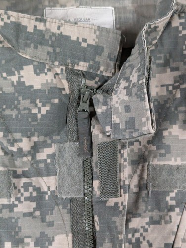 US Army Shirt Mens Large Regular Green Digi Camo Jacket Ripstop Uniform Top OCP - Picture 8 of 11