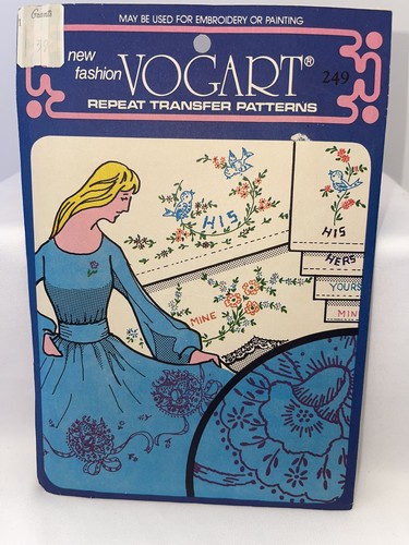 Vintage New Fashion Vogart Transfer Patters Lot Of 3 #714 #128 #249 - Picture 6 of 11