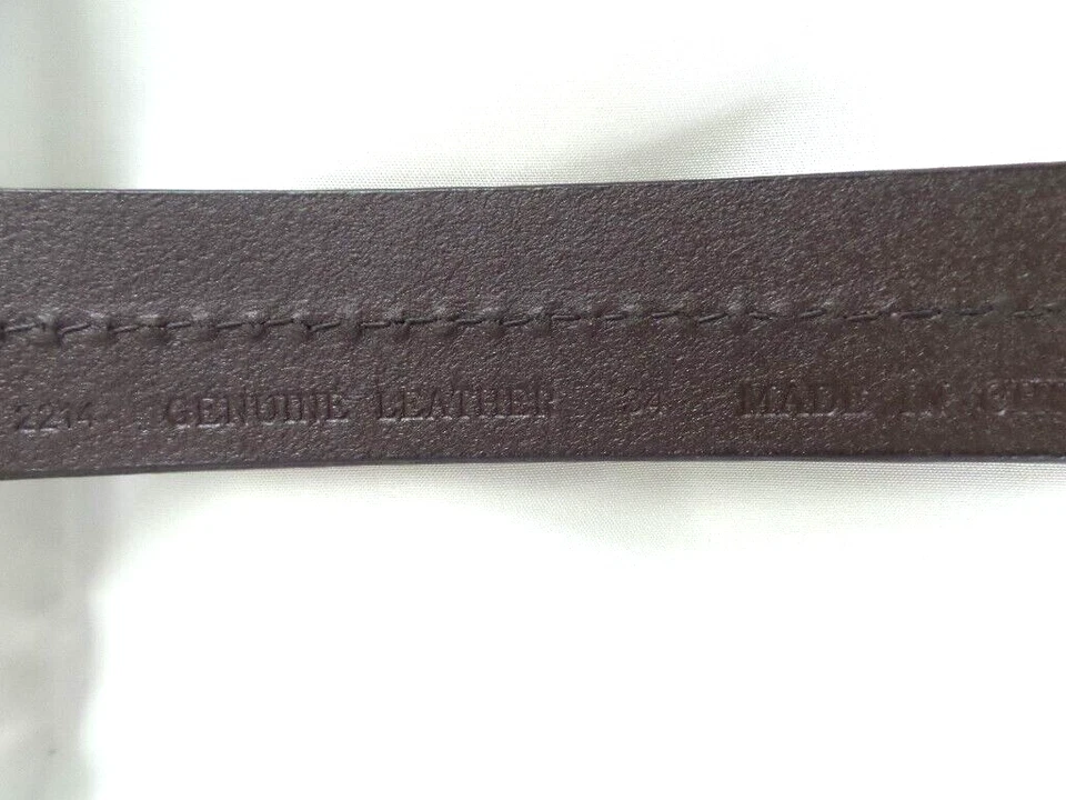 ROUTE 66 съемная пряжка темно коричневый кожаный ремень размер 34 новый - Изображение 3 из 4