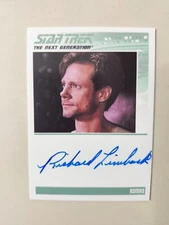 Star Trek Next Generation Signed Autographed Richard Lineback As Romas VG NICE!